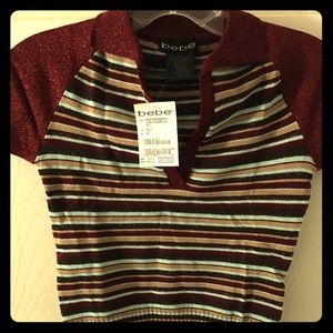 Bebe Short Sleeve Top Sz. S